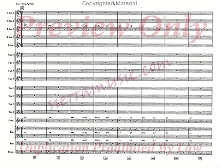 Step Right Up Big Band scores gallery preview page 14