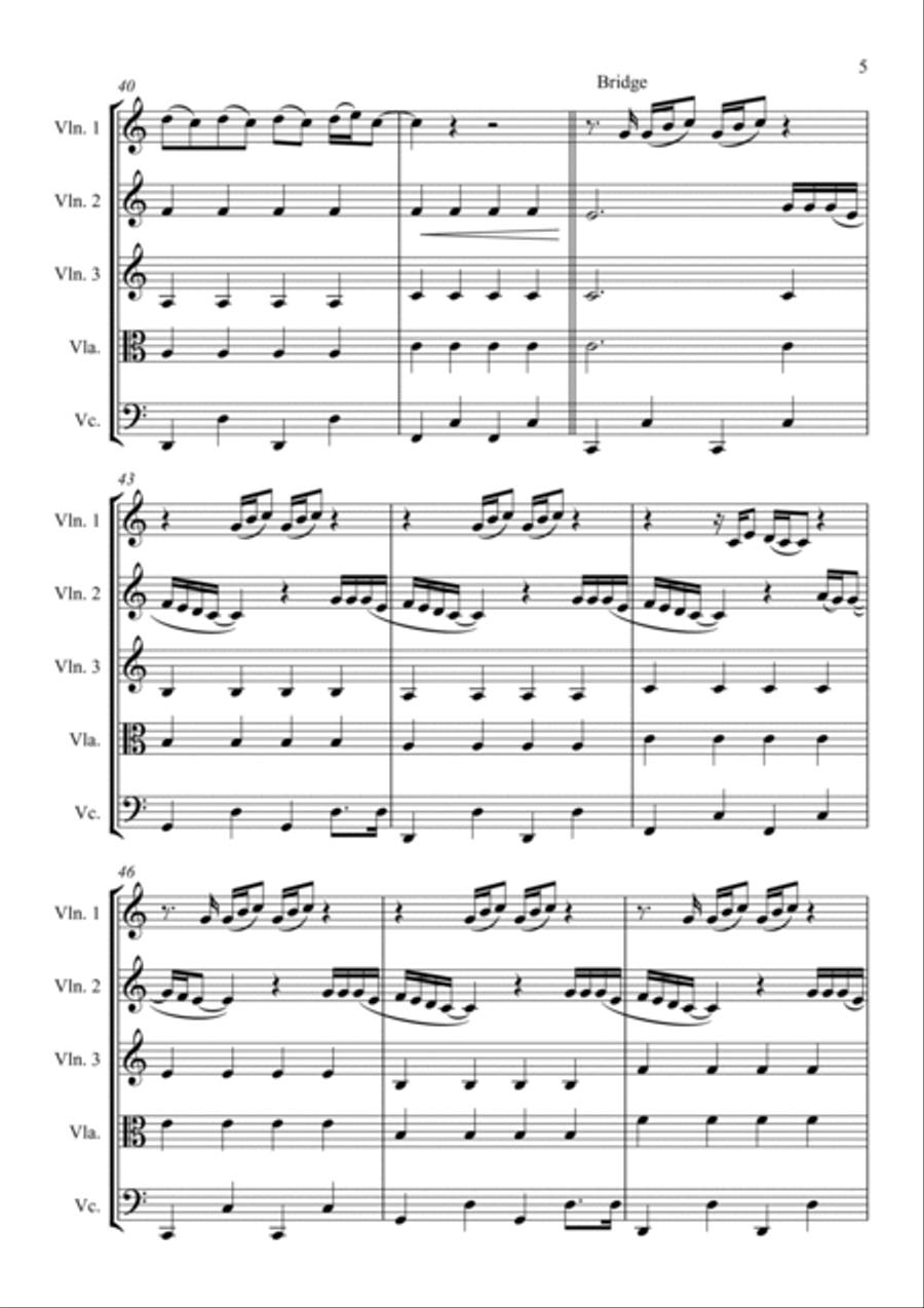 Daylight String Quartet scores gallery preview page 5
