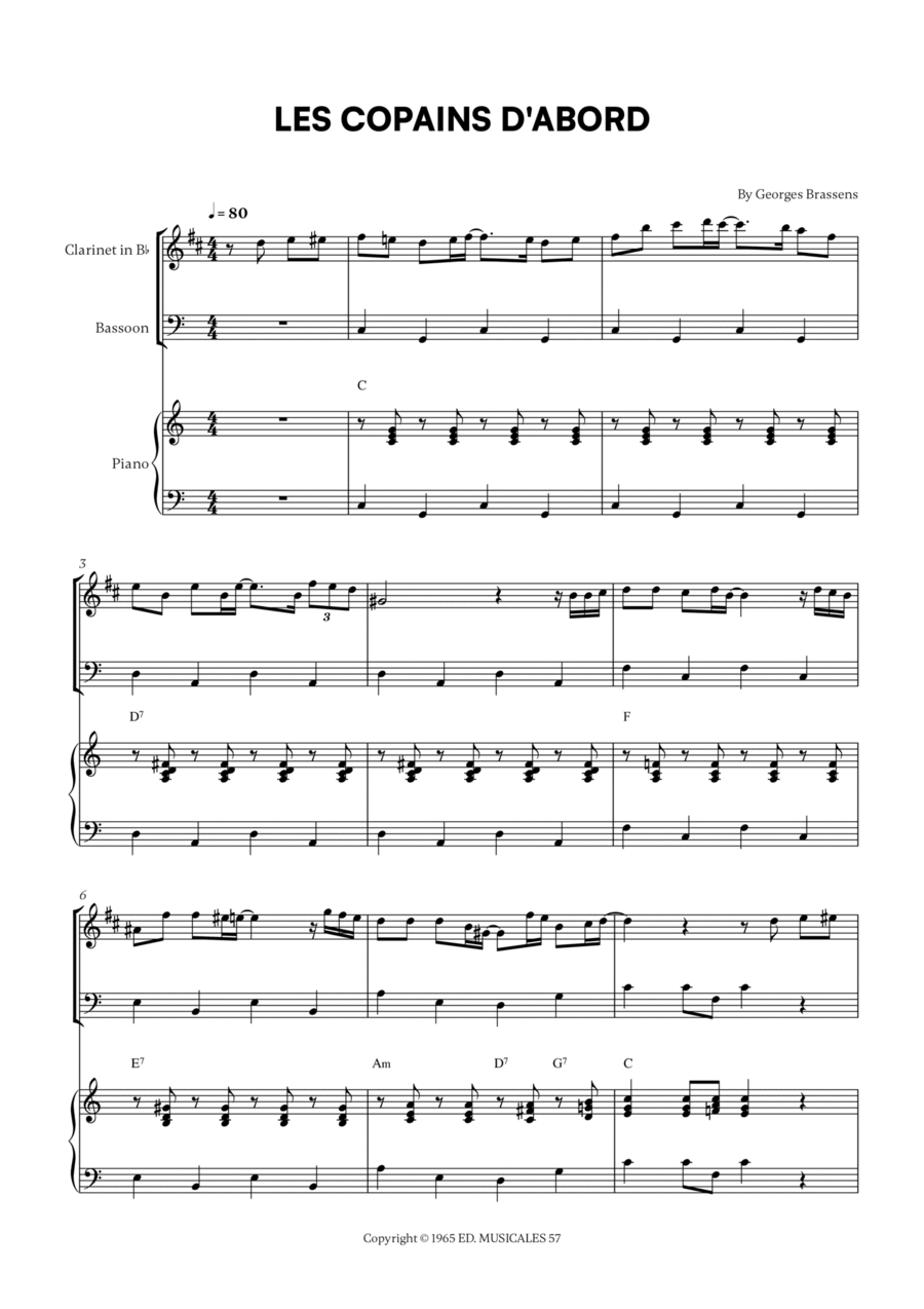 Les Copains D'abord Woodwind Duet scores gallery preview page 1