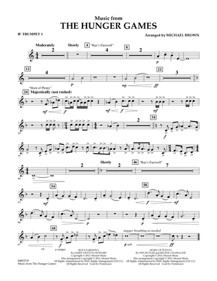 Music from "The Hunger Games" - Bb Trumpet 1