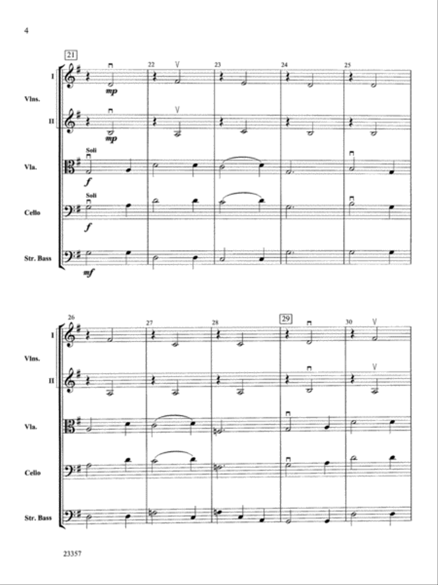 Irish Yuletide: Score String Orchestra scores gallery preview page 4