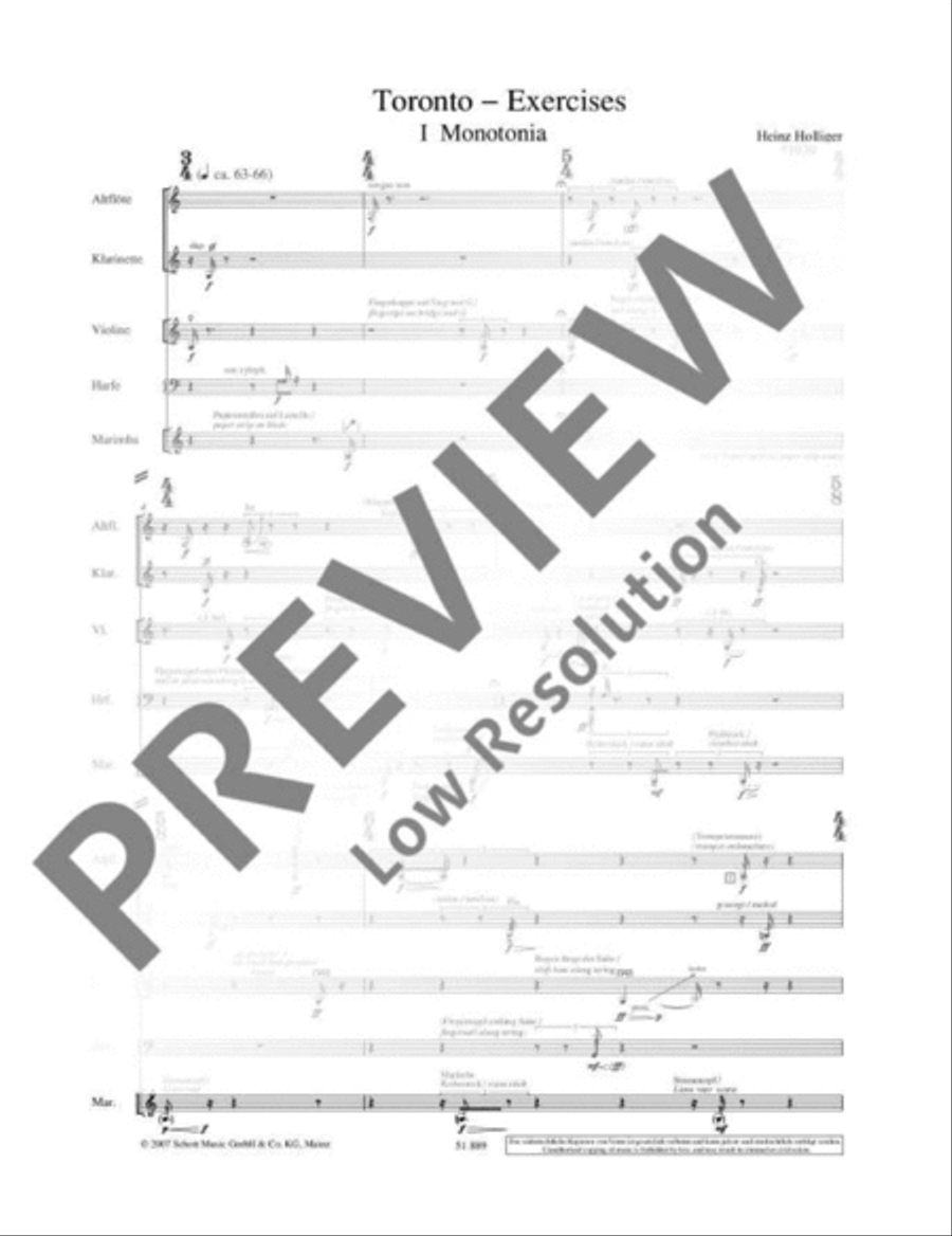 Toronto Exercises B-Flat Clarinet scores gallery preview page 8