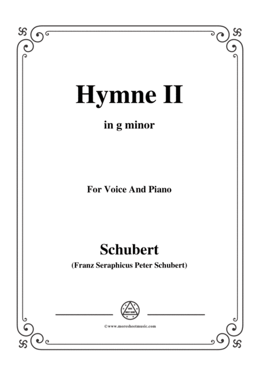Schubert-Hymne(Hymn II),D.660,in g minor,for Voice&Piano image number null