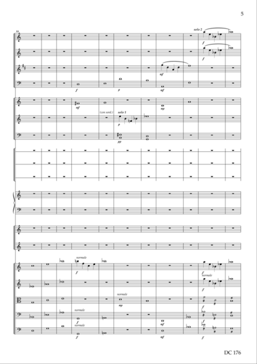 Ecocycle [Symphony No.4] - score only Percussion Ensemble scores gallery preview page 5