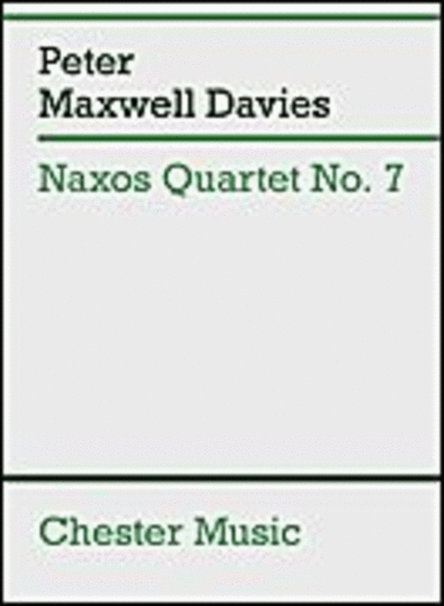 Naxos Quartet No. 7 Score (string Quartet) String Quartet scores gallery preview page 1
