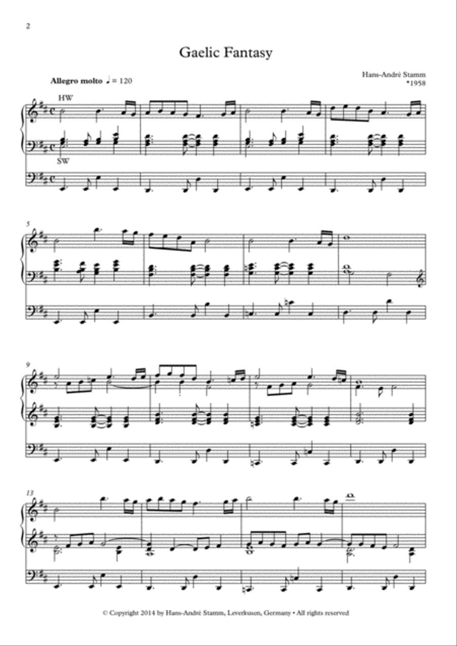 Gaelic Fantasy for organ Organ Solo scores gallery preview page 2
