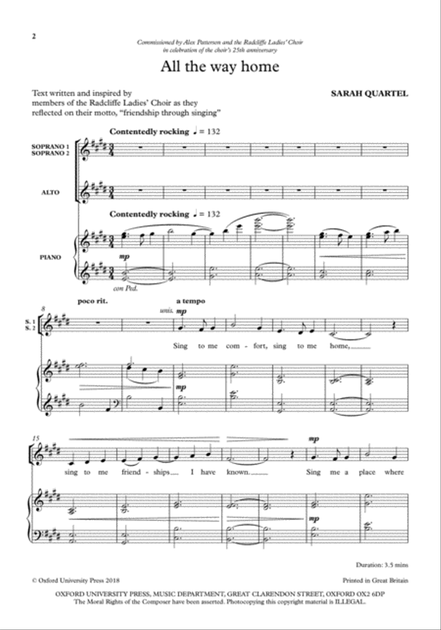 All the way home SSA scores gallery preview page 2