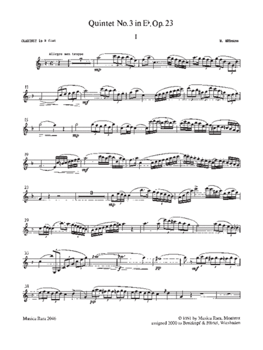 Quintet in Eb major Op. 23