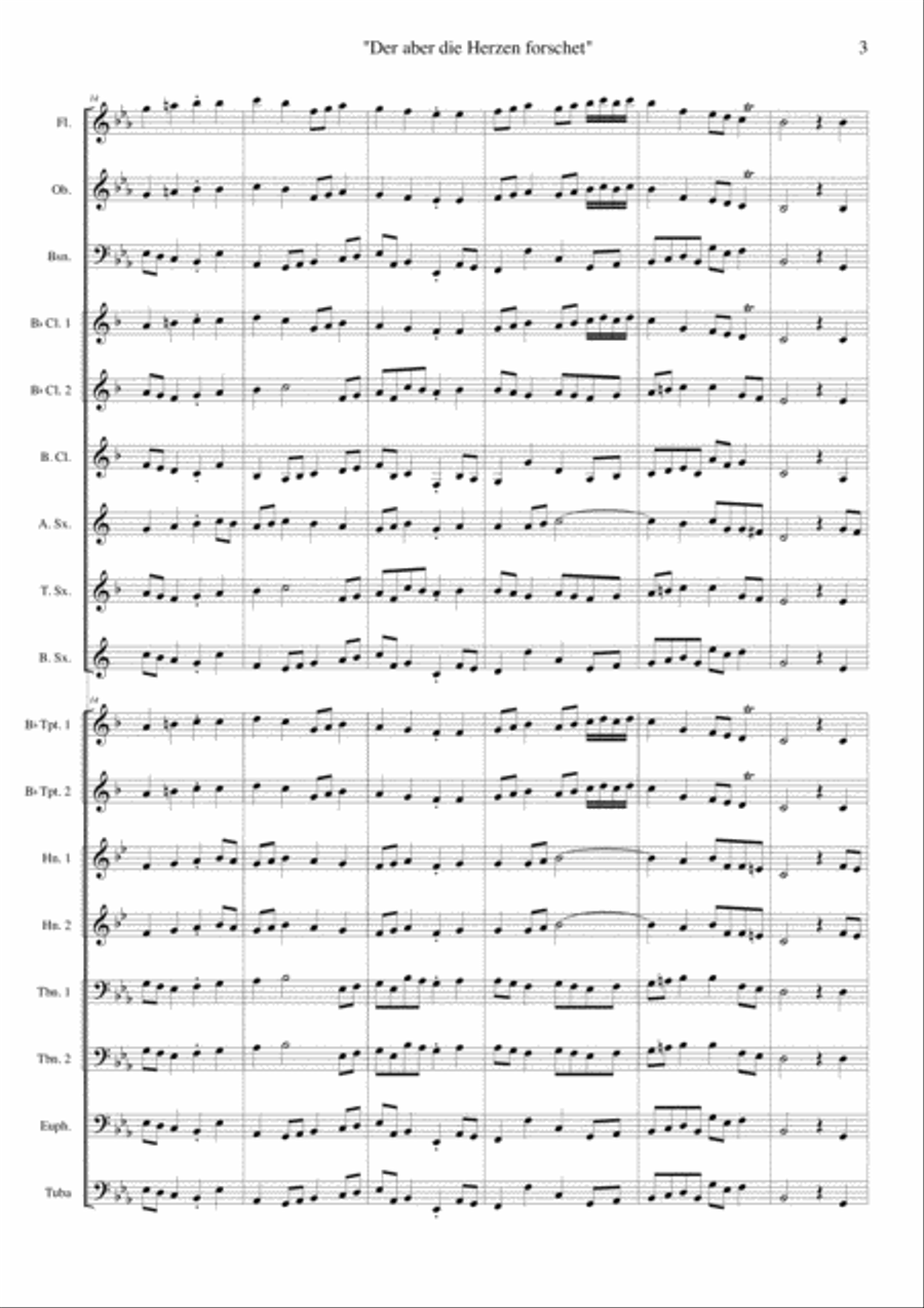 Der aber die Herzen forschet Concert Band scores gallery preview page 4