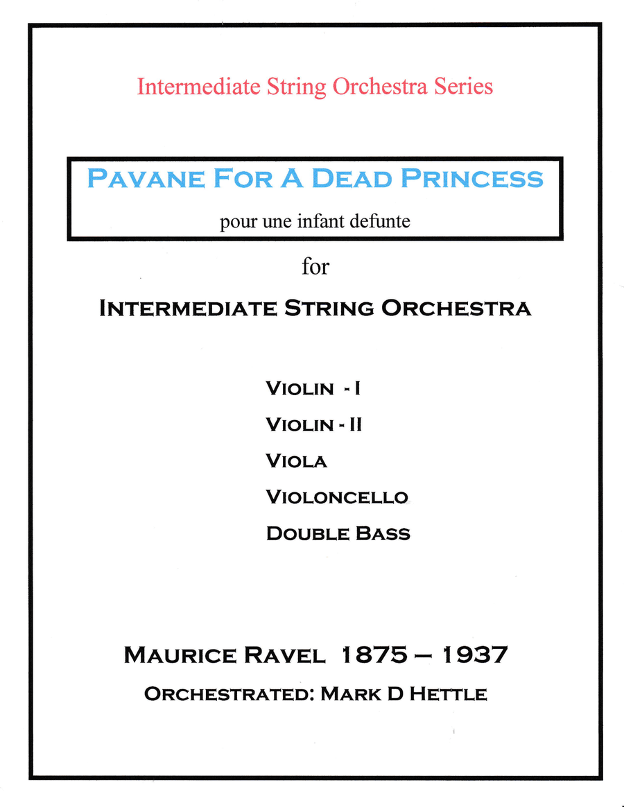 Pavane For A Dead Princess String Orchestra scores gallery preview page 1