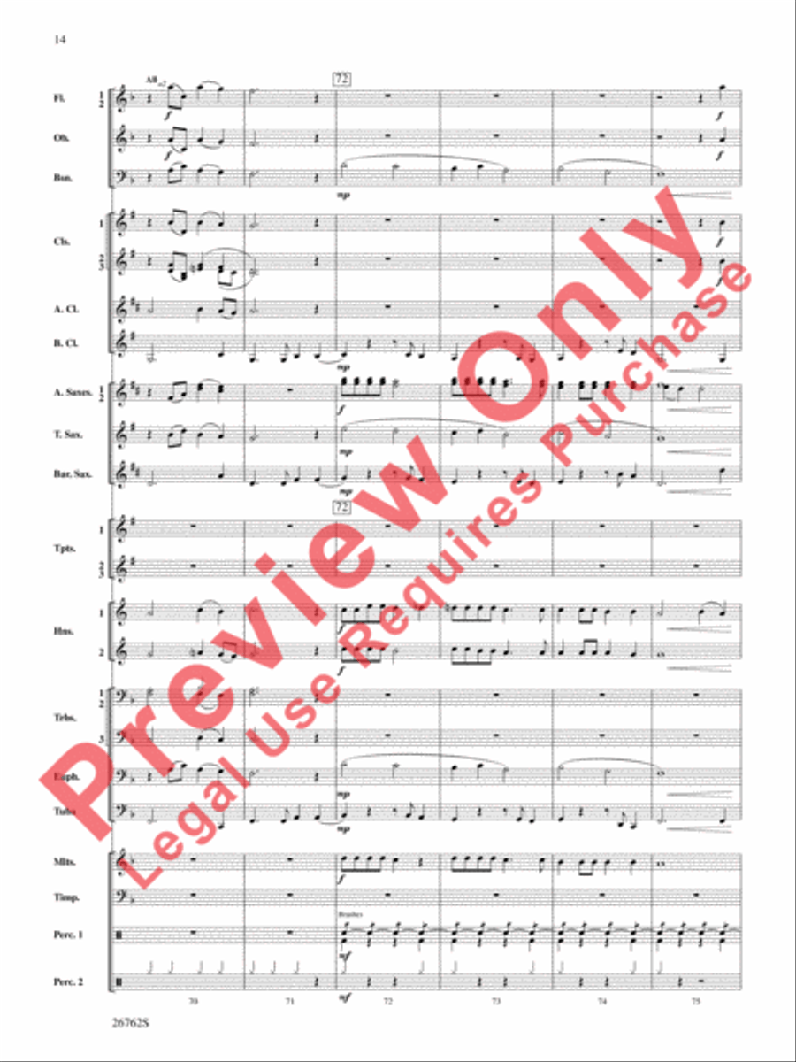 Rainbows Concert Band scores gallery preview page 15