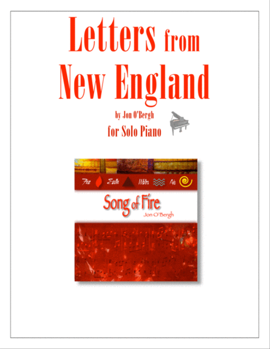 Letters from New England Piano Solo scores gallery preview page 1