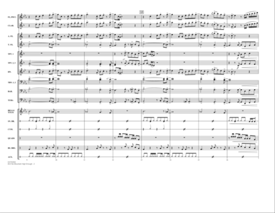 Ain't No Mountain High Enough - Full Score Marching Band scores gallery preview page 2