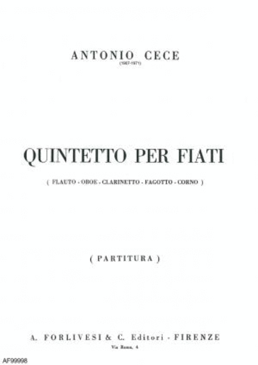 Quintetto per fiati Woodwind Quintet scores gallery preview page 1