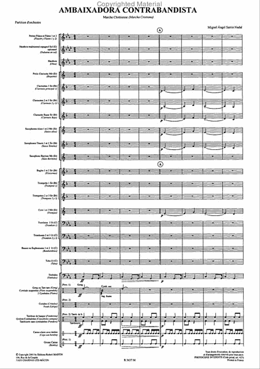 Ambaixadora Contrabandistas Concert Band scores gallery preview page 2