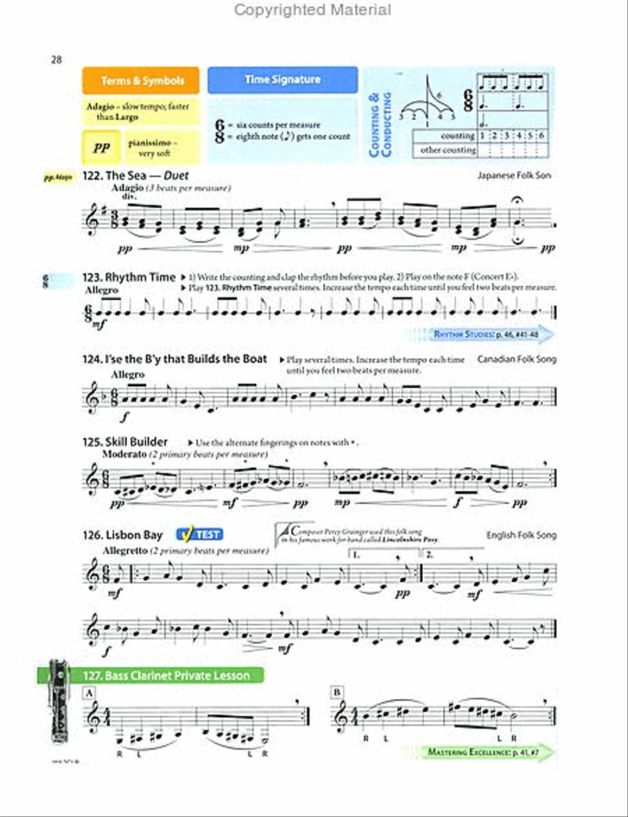 Tradition of Excellence Book 2 - Bb Bass Clarinet Concert Band Methods scores gallery preview page 6
