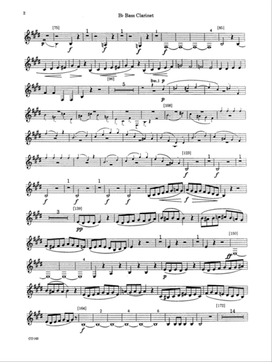 The Marriage of Figaro -- Overture: B-flat Bass Clarinet Full Orchestra scores gallery preview page 2