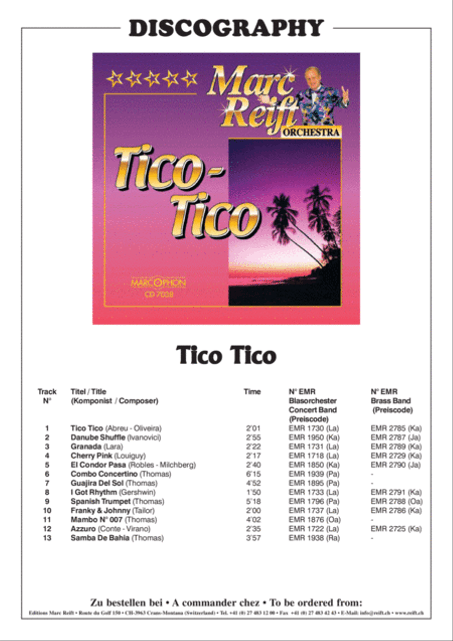 Tico Tico Concert Band scores gallery preview page 3