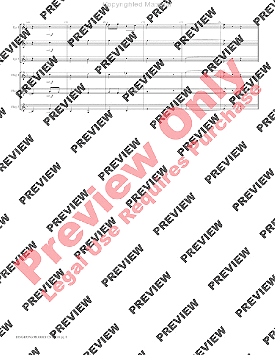 Ding Dong Merrily on High Small Ensemble scores gallery preview page 10