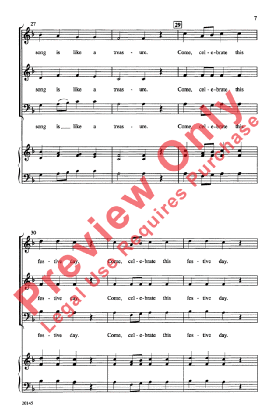 Three New Madrigals Three New Madrigals 3-Part scores gallery preview page 7