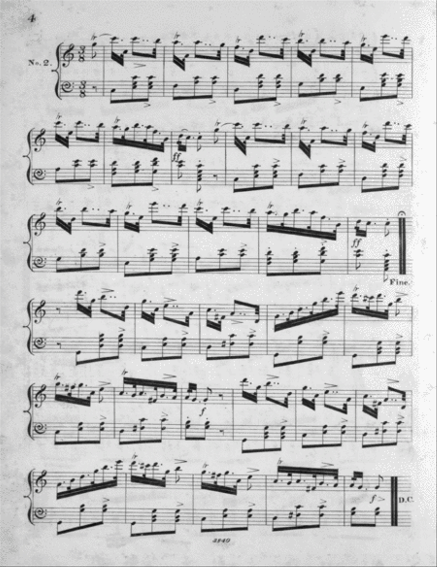 Jullien's Original Mazurka, or The Cellarius Valse Piano Solo scores gallery preview page 3