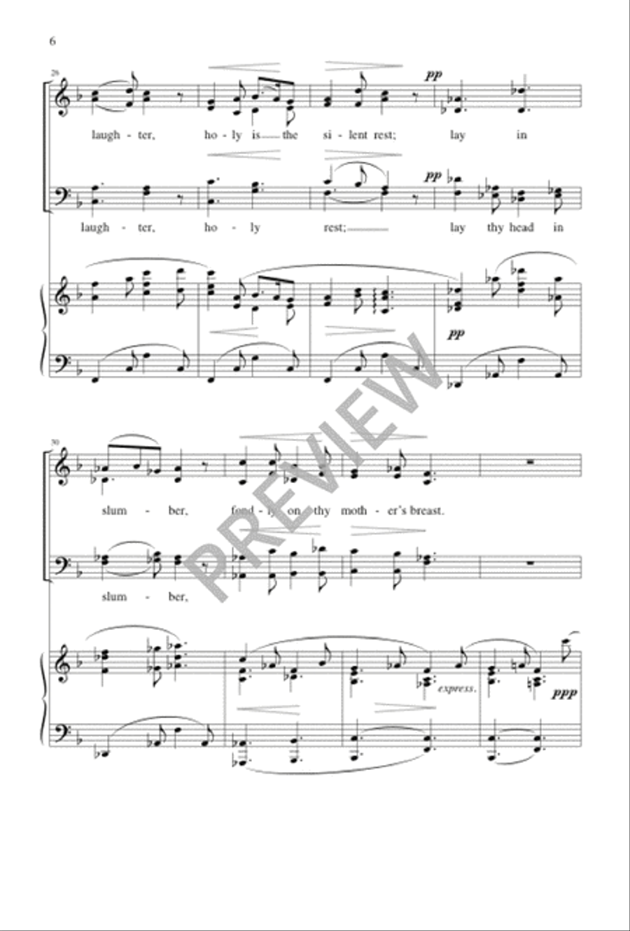 The Virgin's Slumber Song 4-Part scores gallery preview page 6