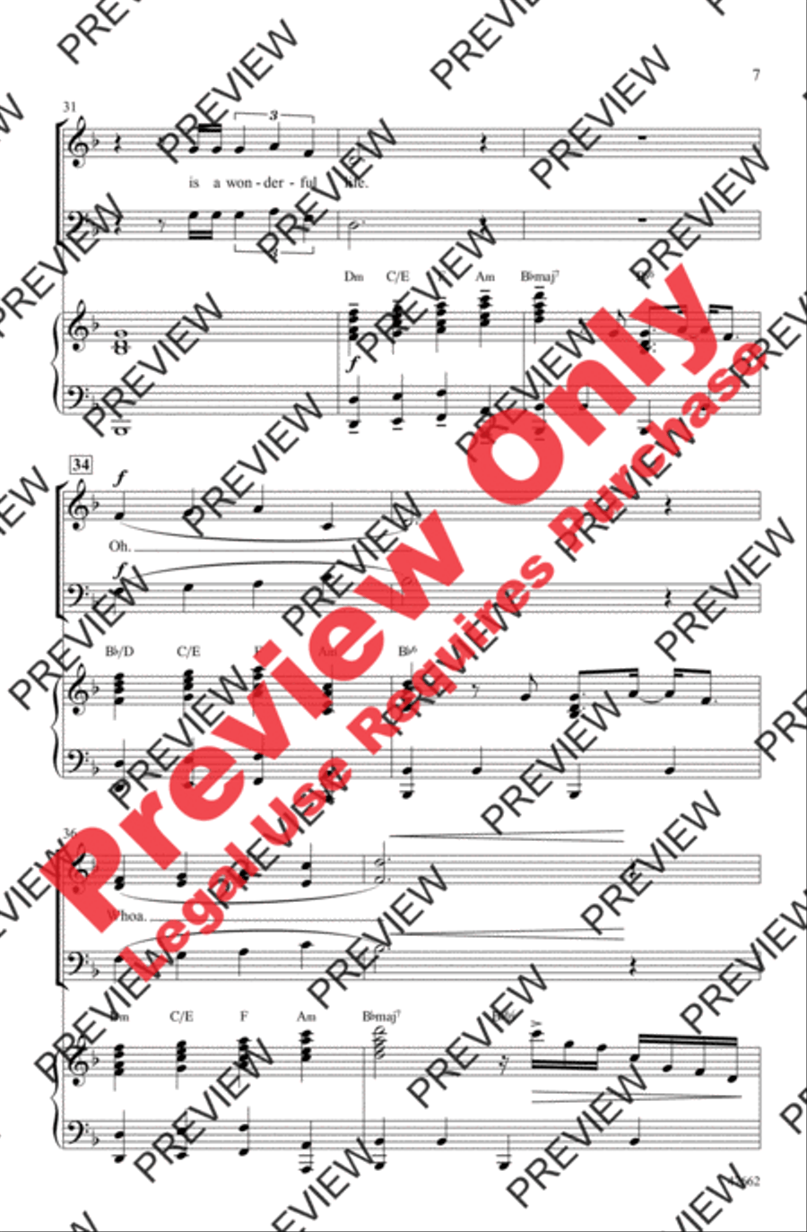 Wonderful Life 3-Part scores gallery preview page 7