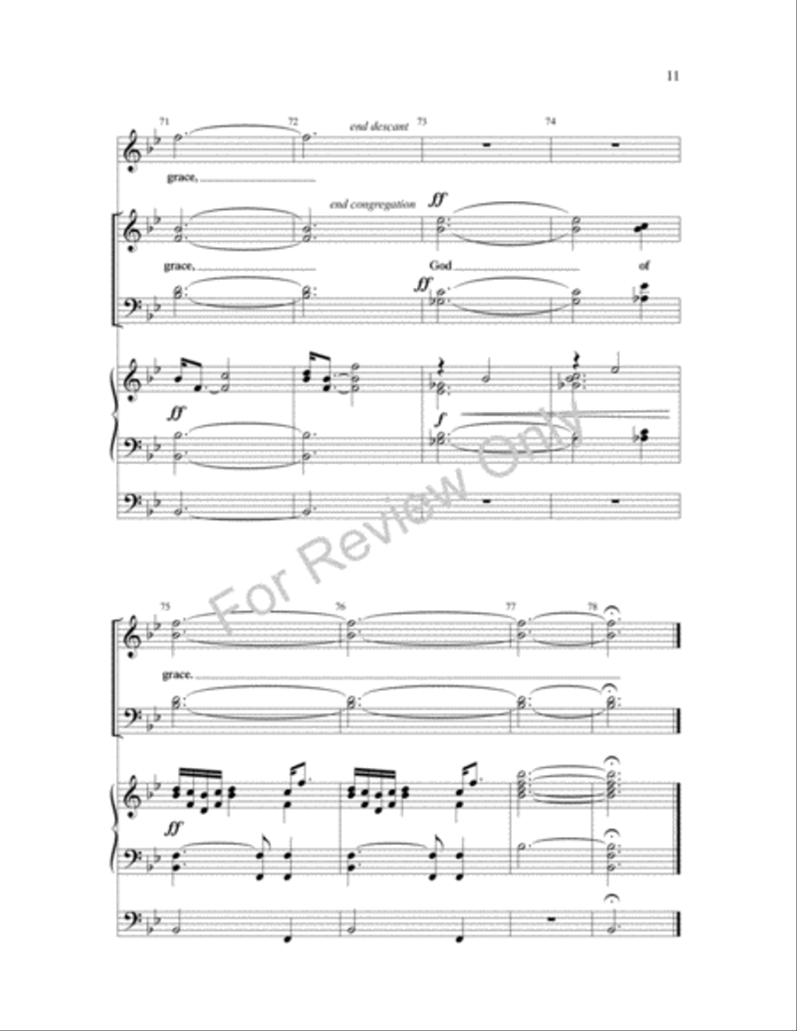 Matchless God of Grace 4-Part scores gallery preview page 11