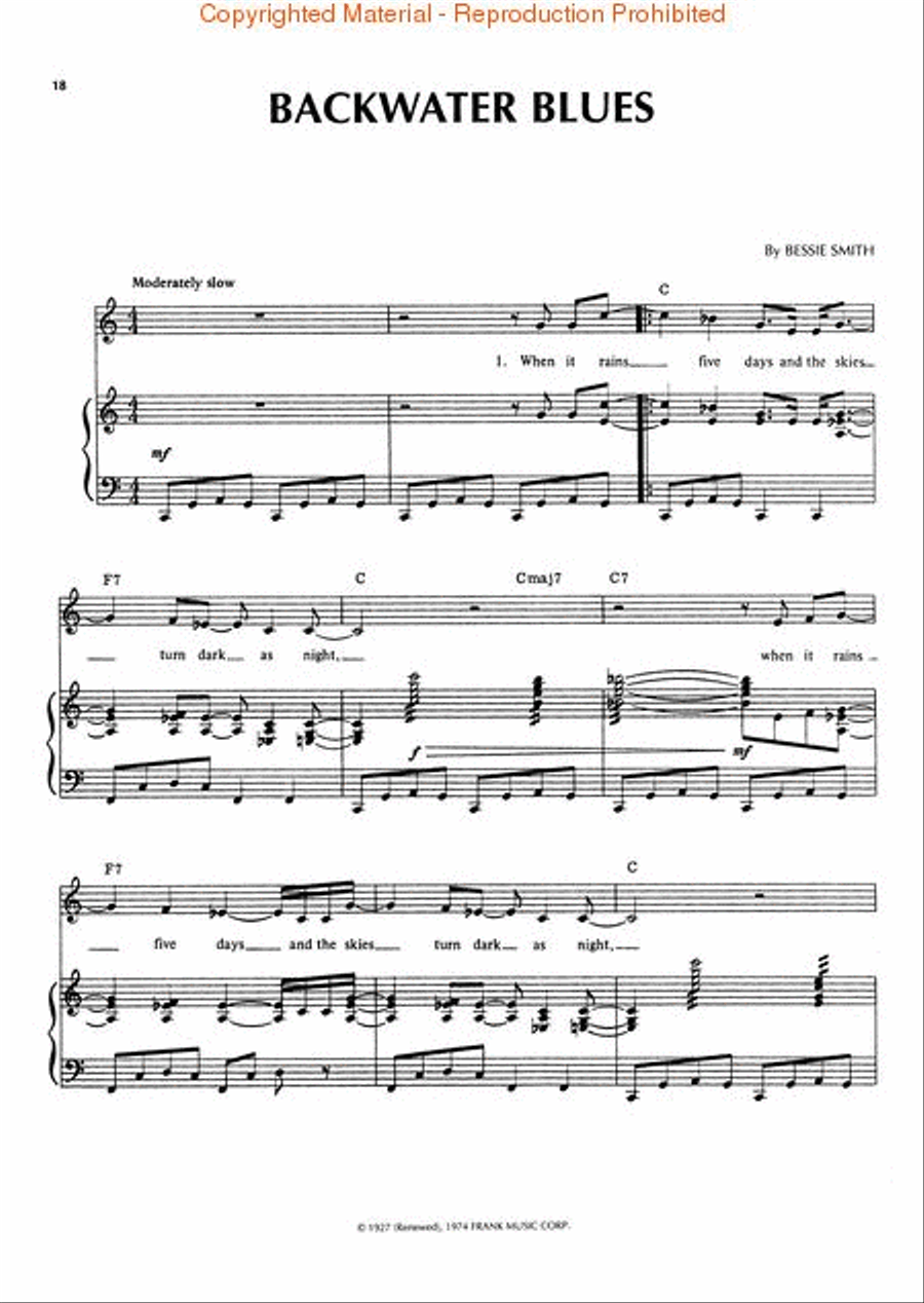Bessie Smith Songbook Piano, Vocal, Guitar scores gallery preview page 3