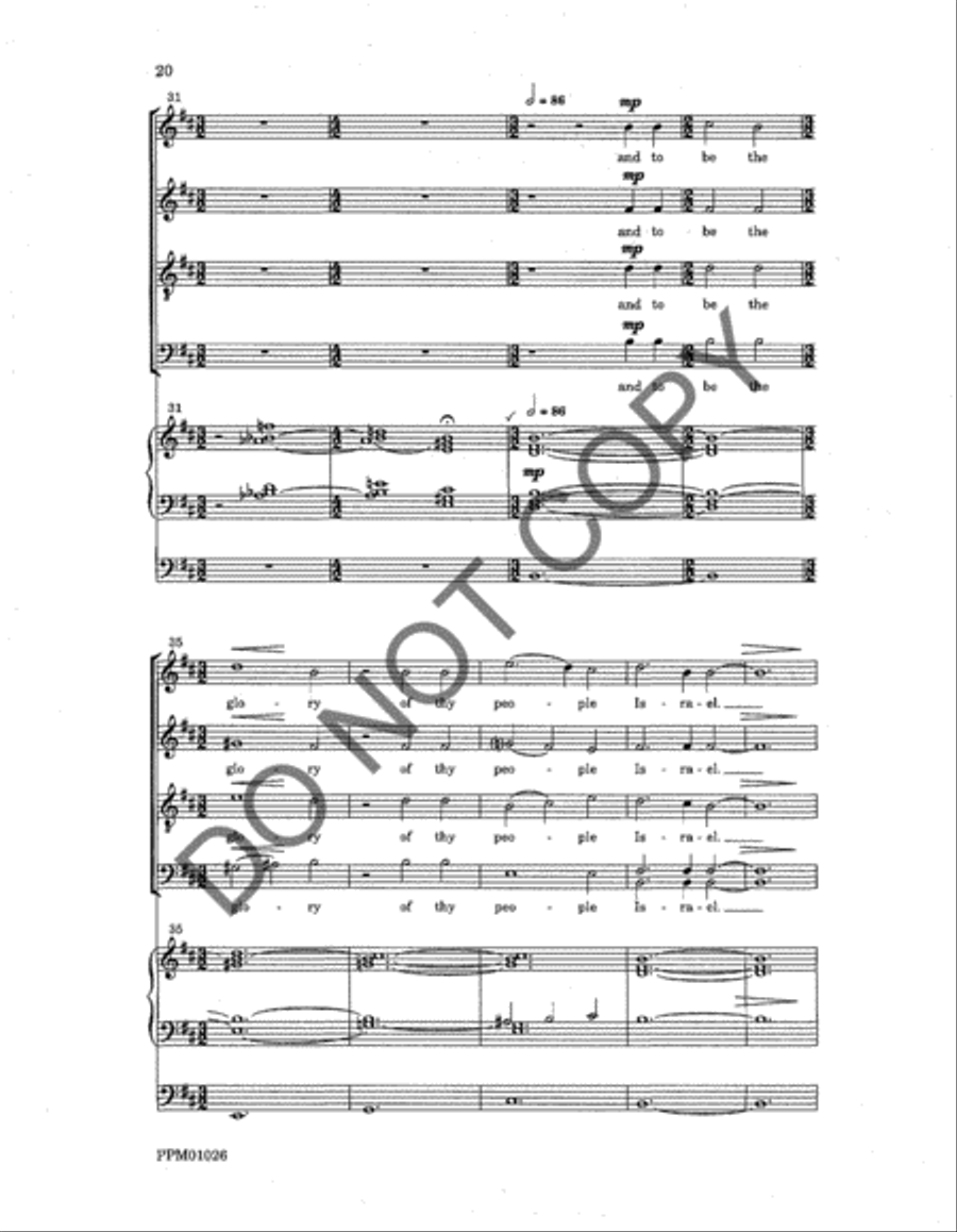Magnificat and Nunc dimittis 4-Part scores gallery preview page 22