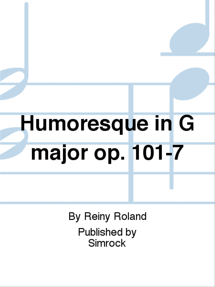 Humoresque in G major op. 101-7 Accordion scores gallery preview page 1