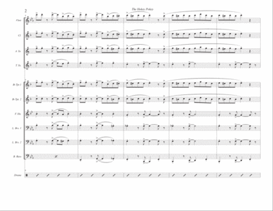 The Hokey Pokey The Hokey Pokey Small Ensemble scores gallery preview page 2