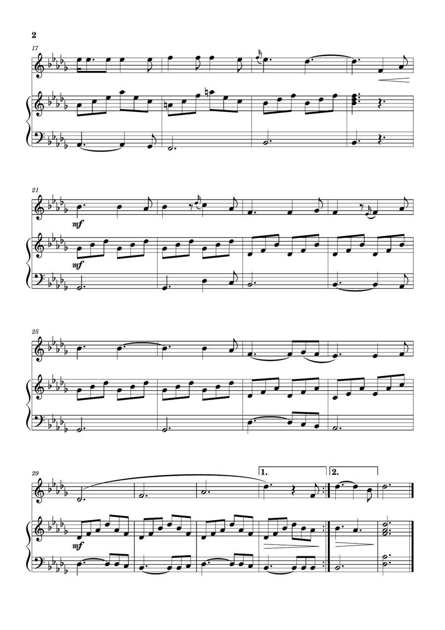 Hallelujah Piano scores gallery preview page 2