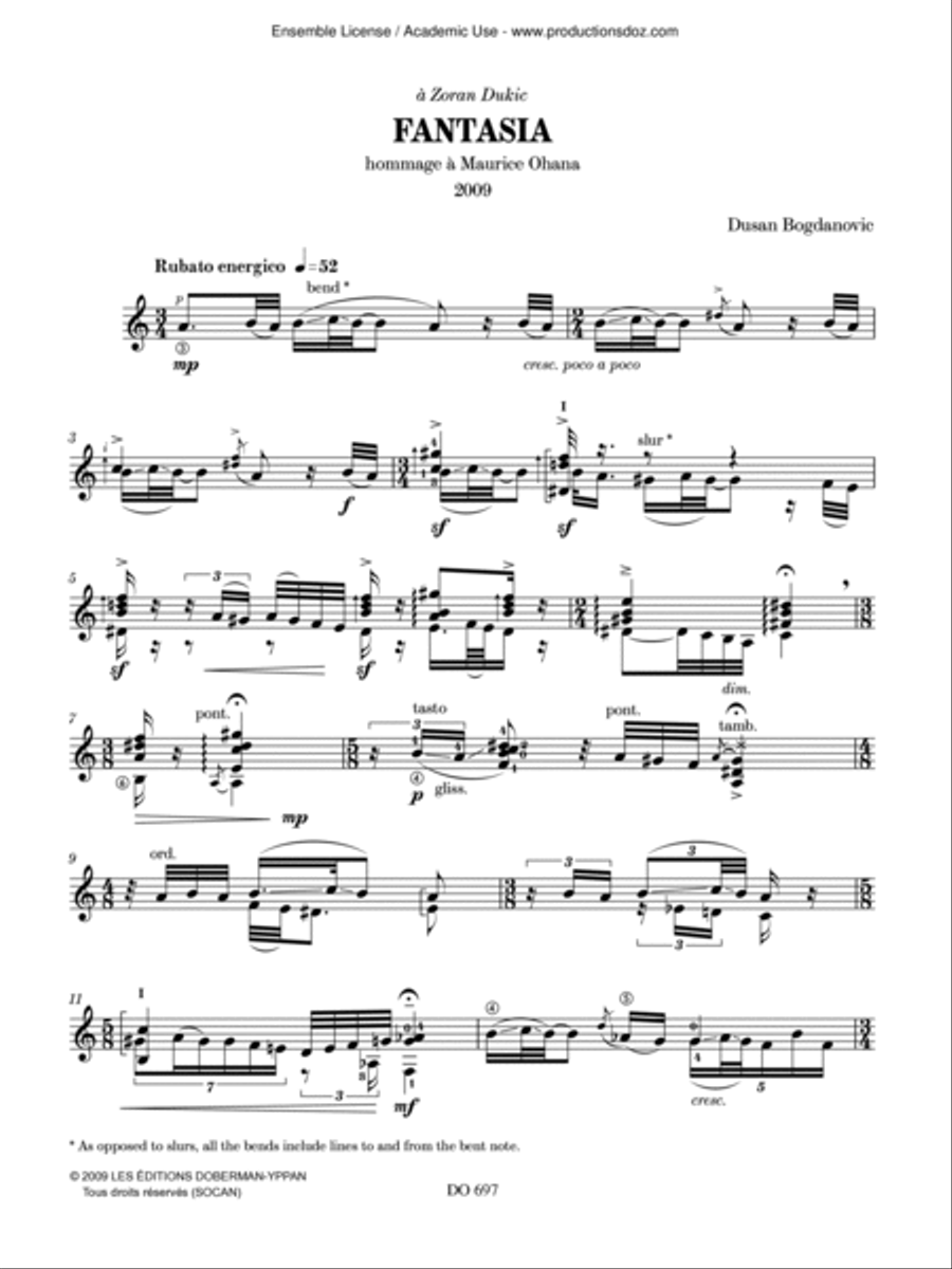 Fantasia Classical Guitar scores gallery preview page 2