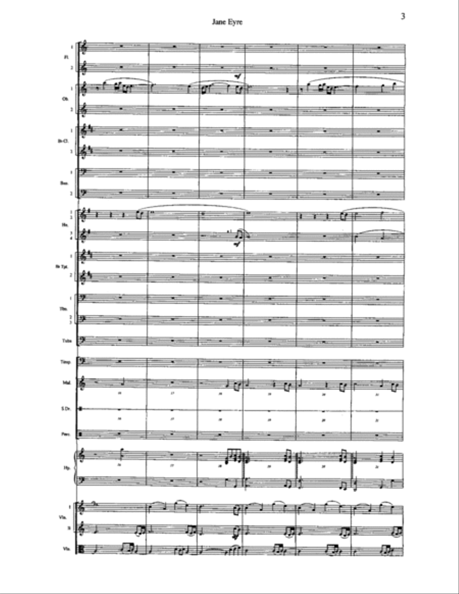 Jane Eyre: Fantasy - Overture Orchestra scores gallery preview page 4