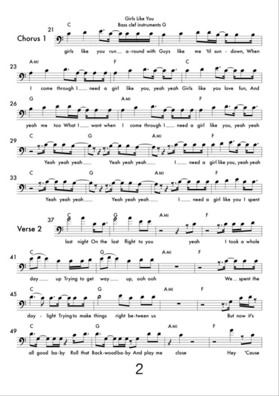 Girls Like You Large Ensemble scores gallery preview page 2