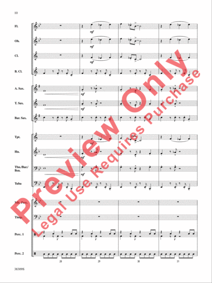 Dune Buggy Concert Band scores gallery preview page 10