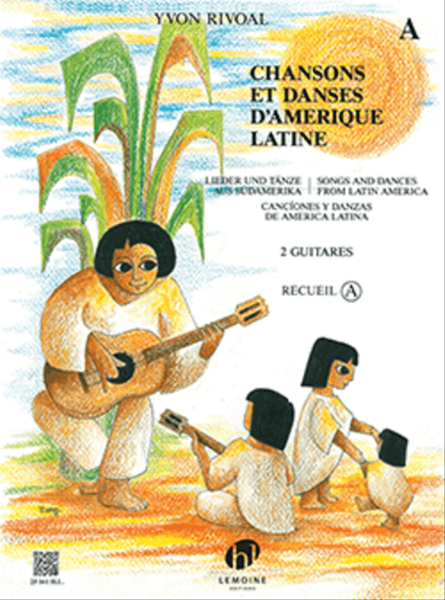 Chansons et danses d'Amerique latine - Volume A Acoustic Guitar scores gallery preview page 1
