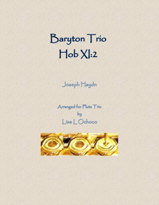 Book cover for Baryton Trio, Hob XI:2 for Flute Trio