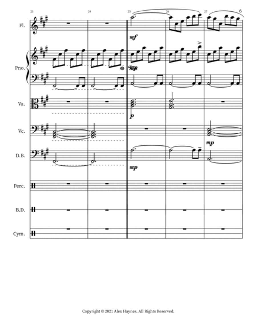Flower Through The Storm Orchestra scores gallery preview page 6