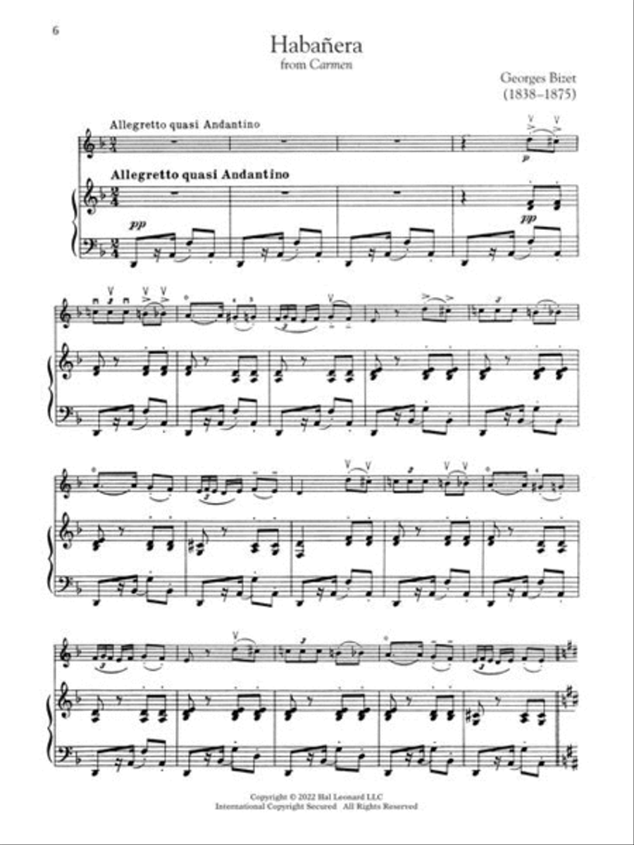 Great Classical Music for Violin and Piano Violin Solo scores gallery preview page 5