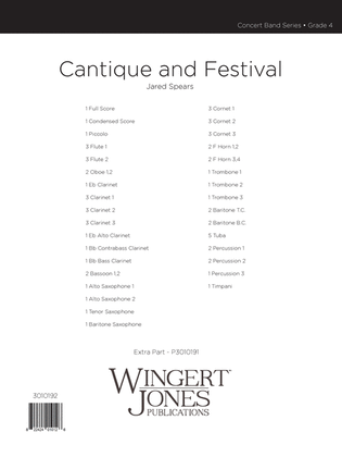Cantique and Festival - Full Score
