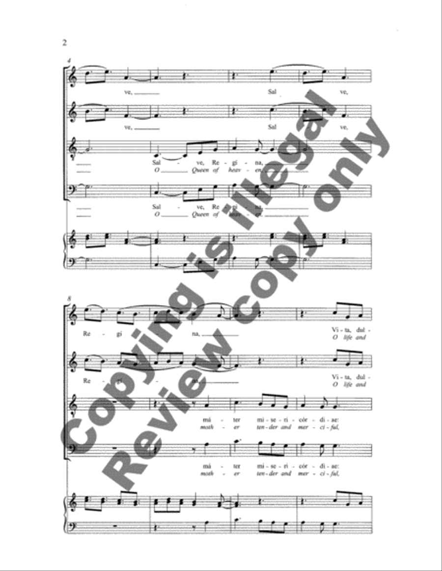 Salve Regina Salve Regina 4-Part scores gallery preview page 10