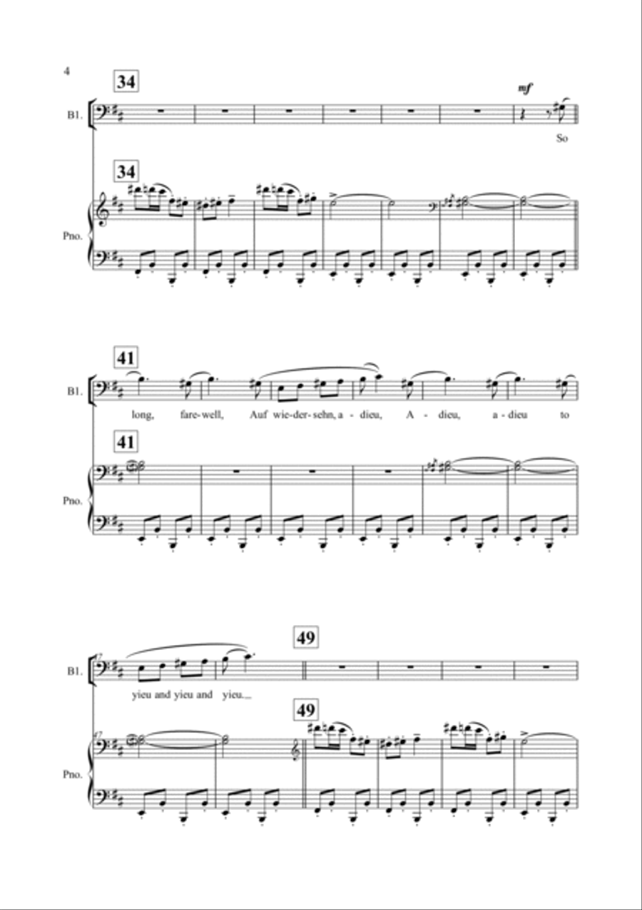 So Long, Farewell TTBB scores gallery preview page 4