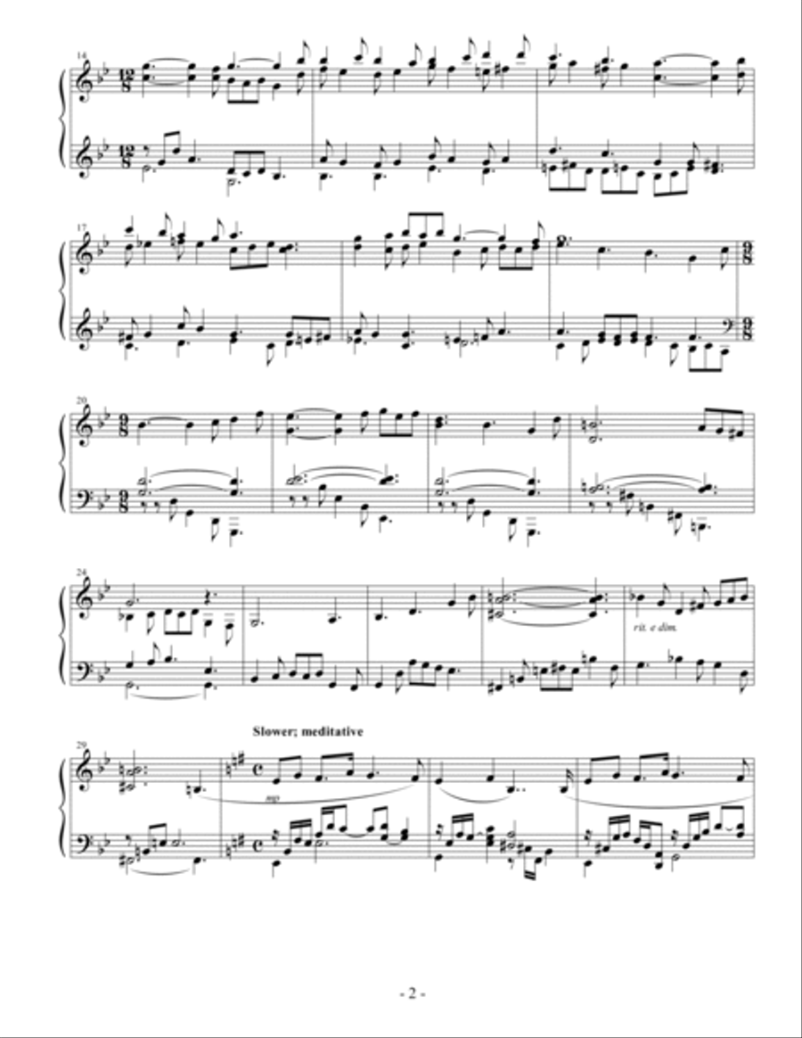 The Angel Gabriel From Heaven Came The Angel Gabriel From Heaven Came Piano Solo scores gallery preview page 2