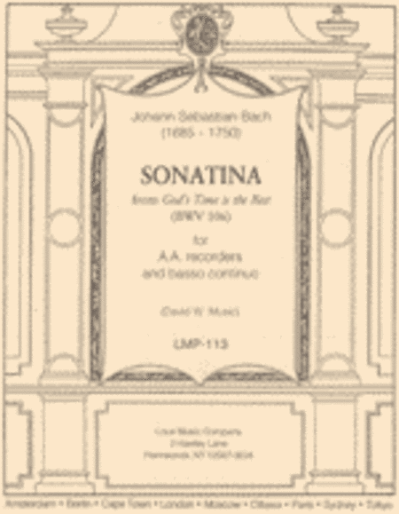 Sonatina from God's Time is the Best (BWV 106)
