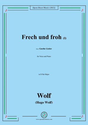 Wolf-Frech und froh I,in D flat Major,IHW10 No.16