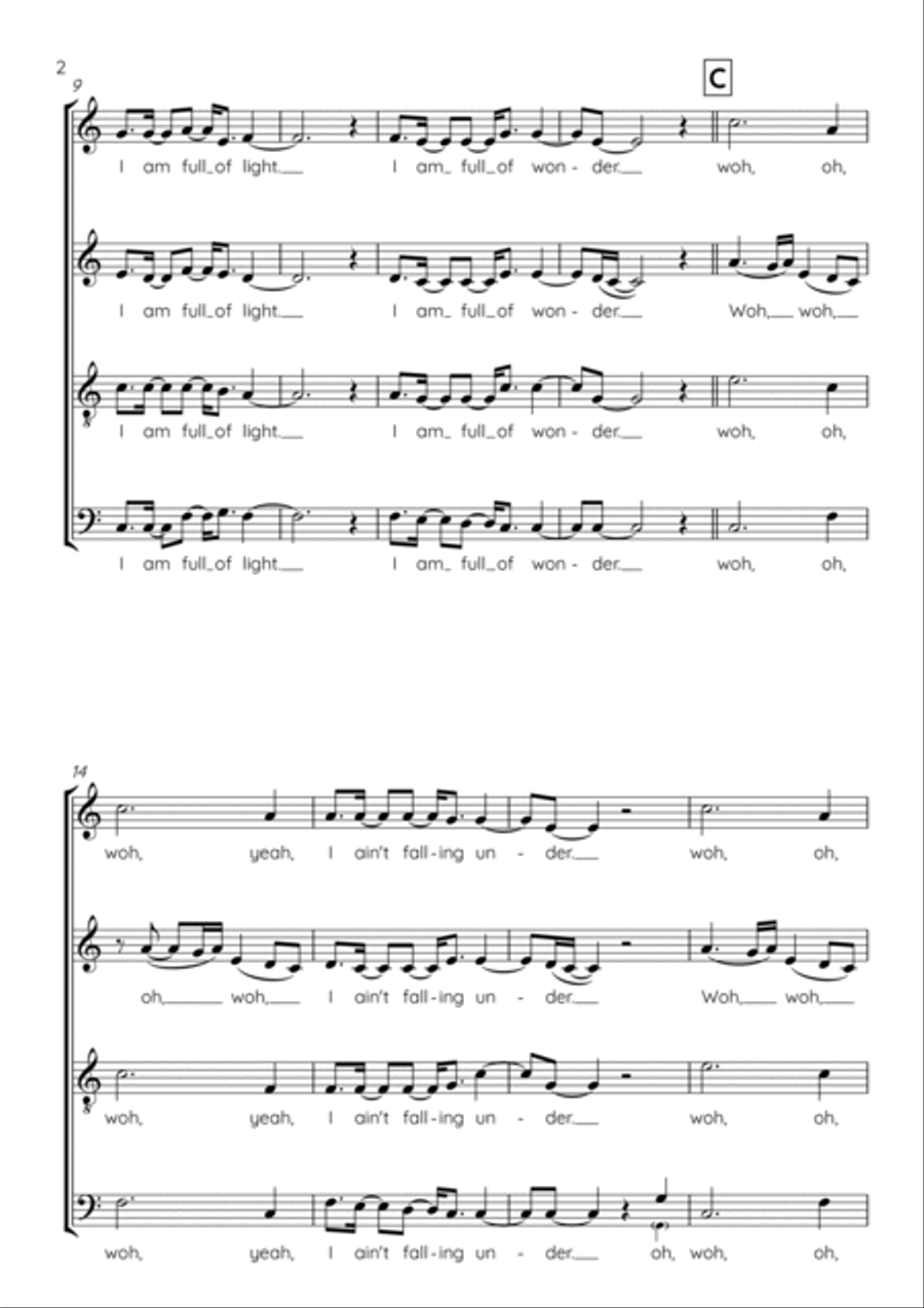 Wonder 4-Part scores gallery preview page 2