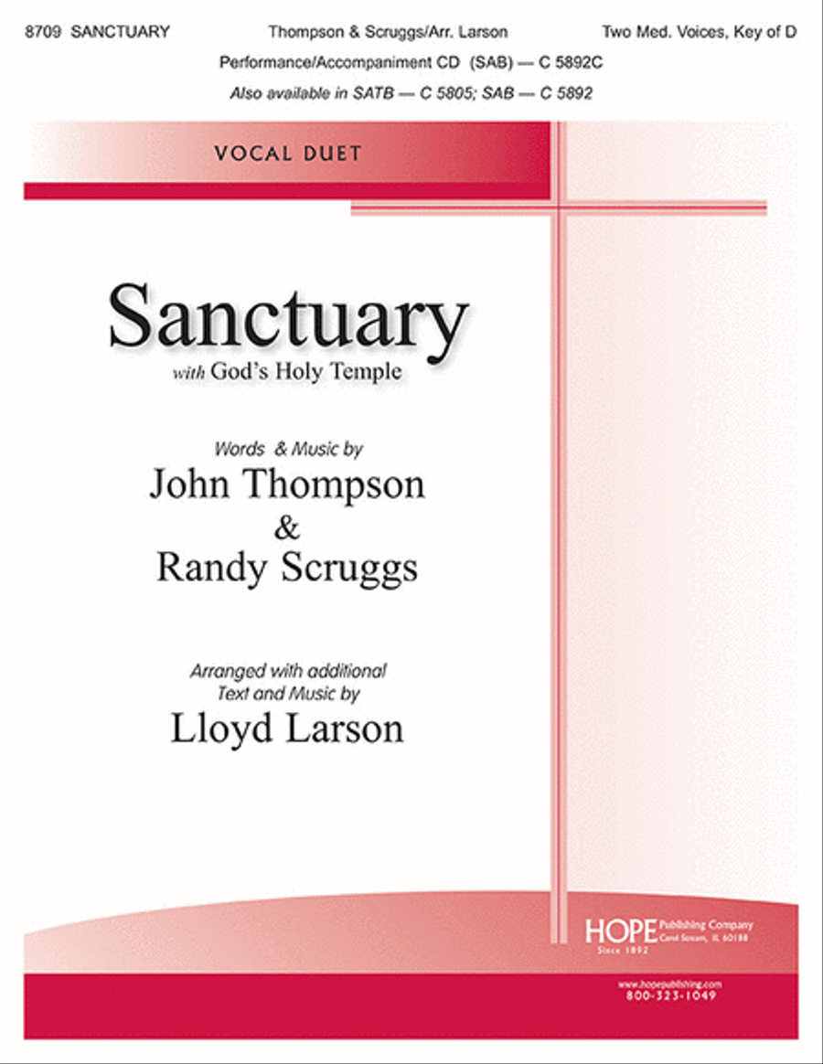 Sanctuary (with God's Holy Temple) Choir scores gallery preview page 1