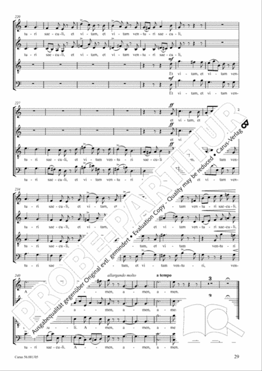 Edizione Nazionale delle Opere di Giacomo Puccini. III. Vocal music; 2. Messa a 4 voci (vol. III/2) 4-Part scores gallery preview page 30